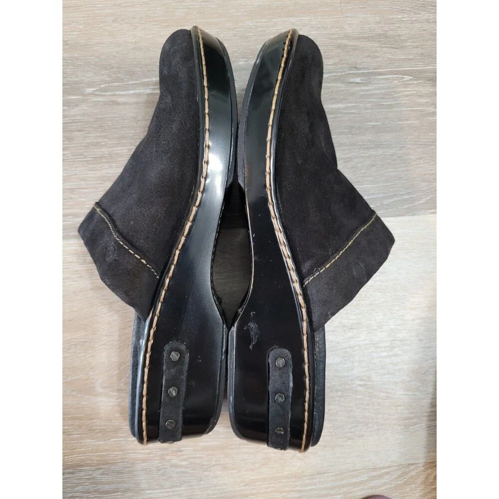Born Suede Chunky Clog Slip On Size 9 Dark Romantic Whimsigoth Witchy Academia